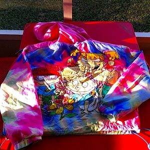 Rugrats crop fleeced hoodie